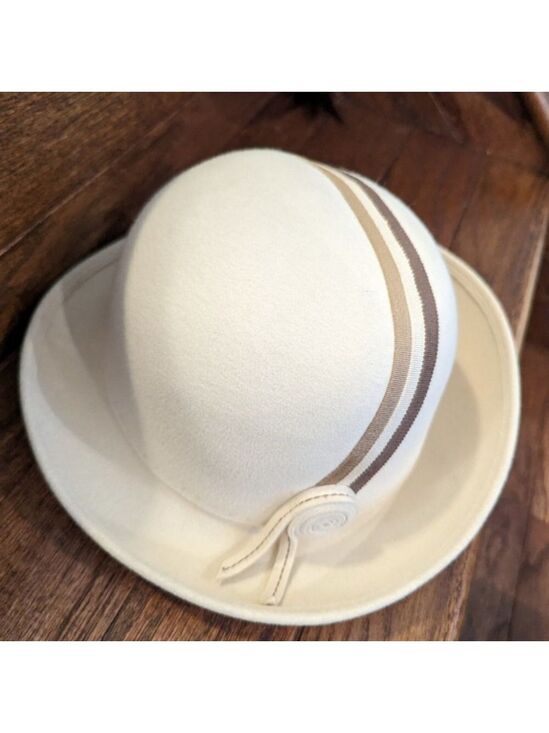 VINTAGE bowler style hat, Andre Montreal, mid century modern main image 4